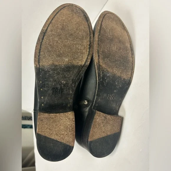 Frye Melissa Studded Boots Vintage Short Ankle Black Leather Women Sz 7 Moto - Picture 14 of 16